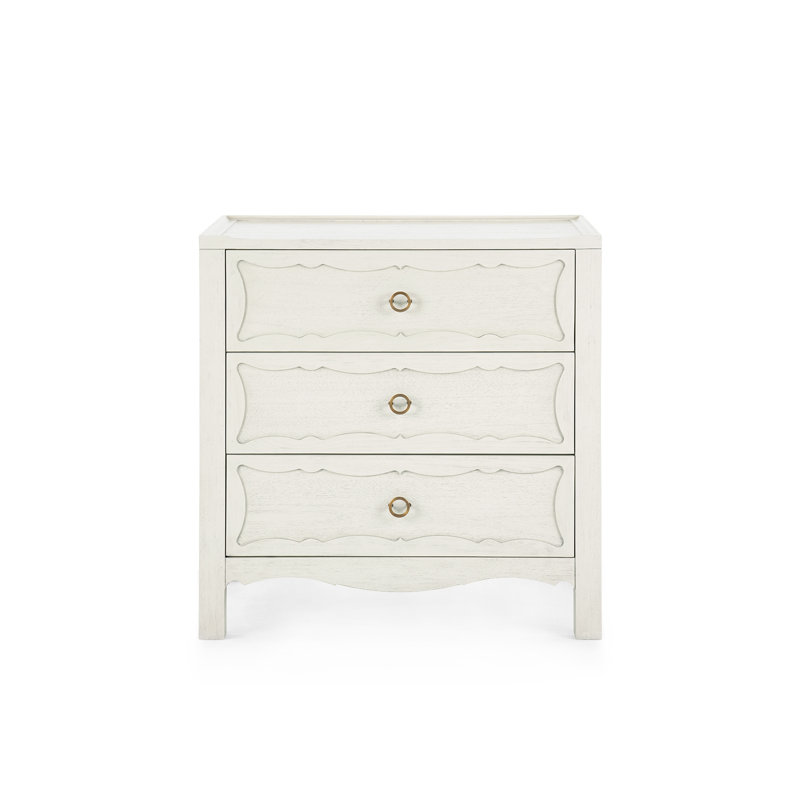 Sara 3-Drawer End Table, Sailcloth Sheen
