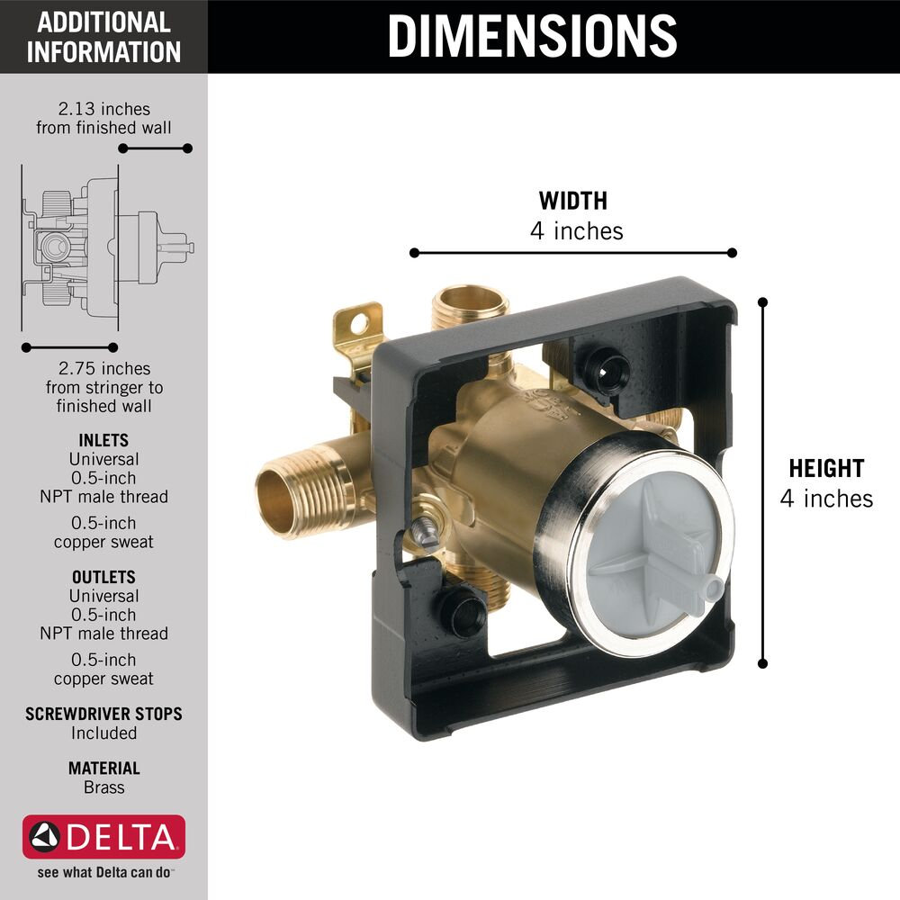 Classic Universal Mixing Rough-In Valve