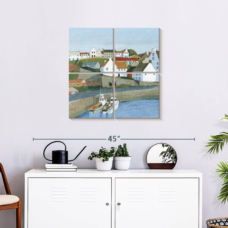 Gillard Old Coast Town I, H 26 po x l 26 po