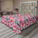 Drap plat à motif floral bohème Ambesonne