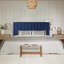 Lit plateforme tapissier en velours avec tête de lit Modern-982473074-982473072