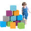 Multicolore, blocs de mousse préscolaire, 12 pièces, multicolore, 7,75 po x 7,75 po x 7,75 po, 12-36 mois, empilable