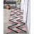 Markovich Blush Pink Modern Geometric Stripes 3D Textured Rug-64360070