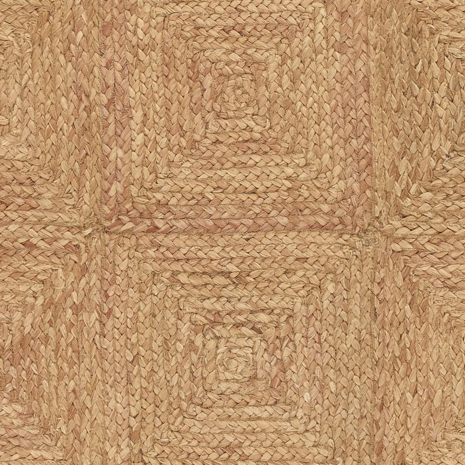 Mykonos Hand Woven Jute Geometric Natural Area Rug, Runner 2'3" x 8'
