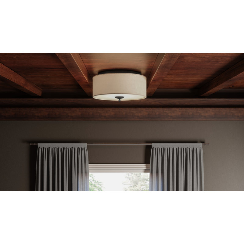 Blueprint Collection Fabric Flush Mount