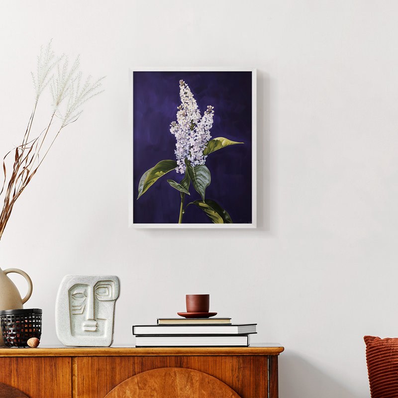 Série FLORAL CCxxxi - reproduction encadrée de qualité supérieure - prête à être accrochée - aucun clou requis