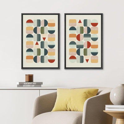 Illustration de style Mid-Century Mid-Century