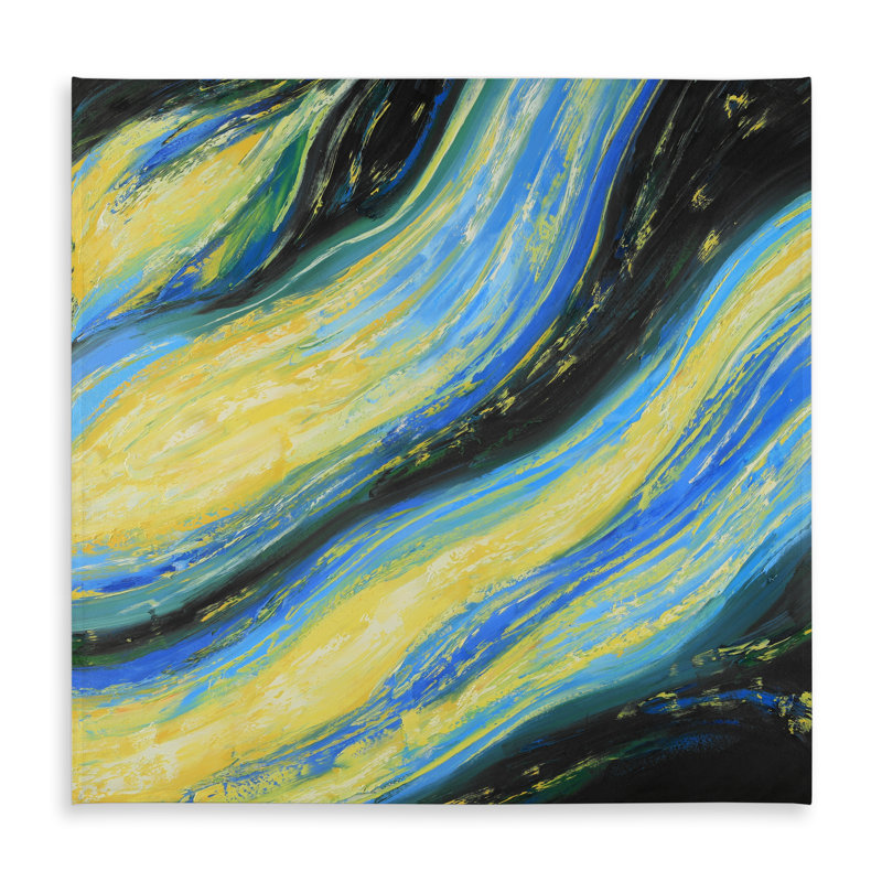 Liquid Magic Wave Tablecloth - Modern Indoor Outdoor Decor