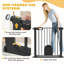 Pet Safety Gate Pressure Fit Stair with Small Door Double Locking-67182262