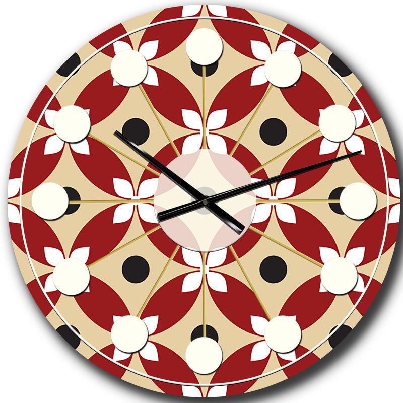 Horloge murale rétro Mid-Century, Grand