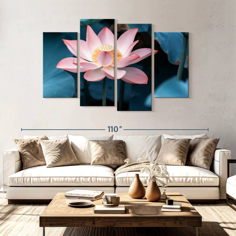 Harnek minuit lotus, H 54 po x l 84 po