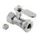 Kingston Brass Whitaker 1/2-Inch FIP x 1/2 or 7/16-Inch Slip Joint Quarter-Turn Straight Stop Valve