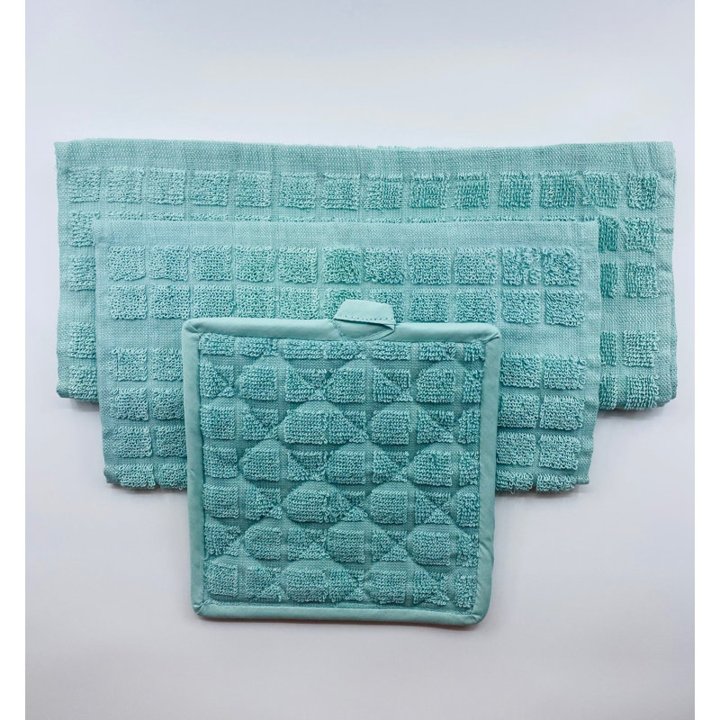 Kitchen Ensemble Collection - Dishcloth/ Dishcloth 12"x12" 12 Pk By Rifz, Green