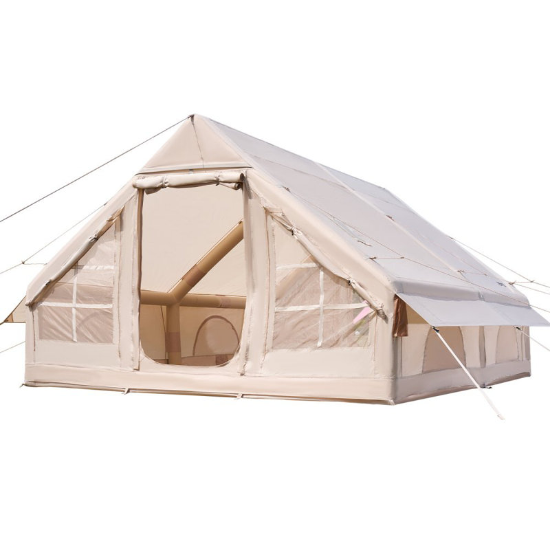 Tente gonflable de camping pour 5 à 8 personnes avec pompe et installation facile