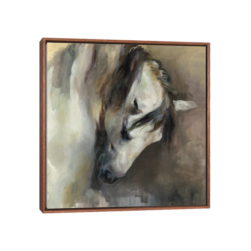 Classical Horse, Classic Wood Floater Frame Canvas, 26" H x 26" W x 1.5" D