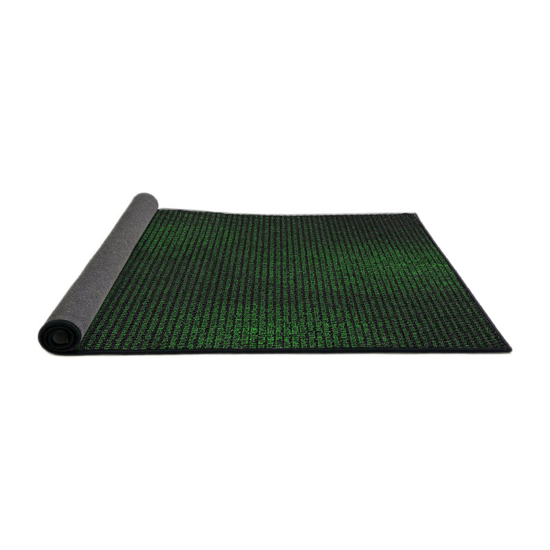 Tapis vert / noir Power Loom, Carré 7 pi