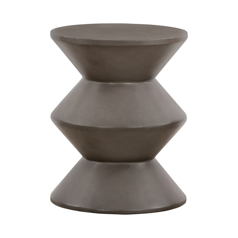 Table de bout à piédestal en béton
