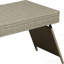 Table pliante, osier portable, gris