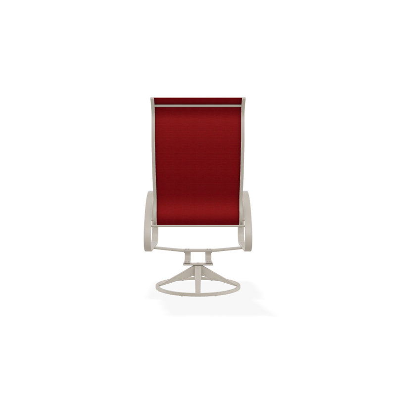 Aruba 1 Outdoor Dining Armchair, Textured Desert, Red 1D Sunbrella®
