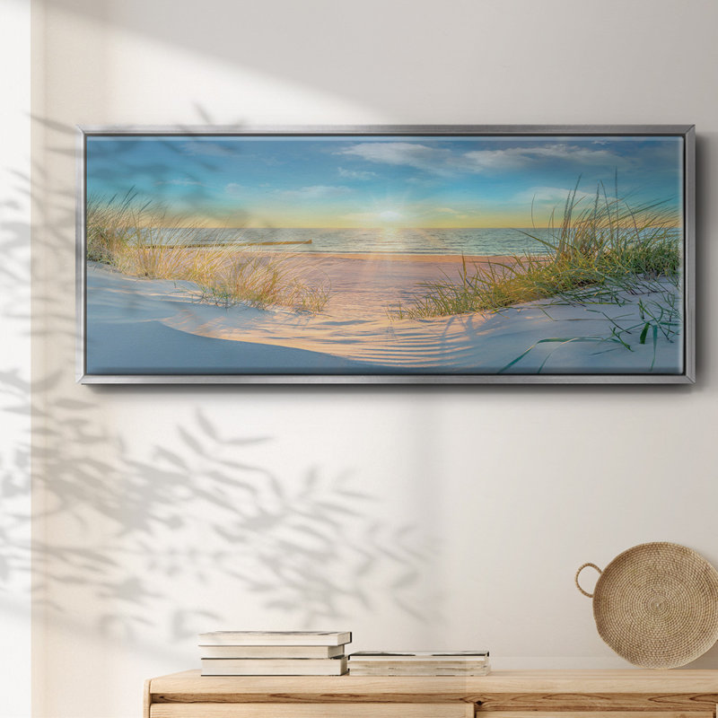 Waiting For Me- Framed Canvas, 8" H x 20" W