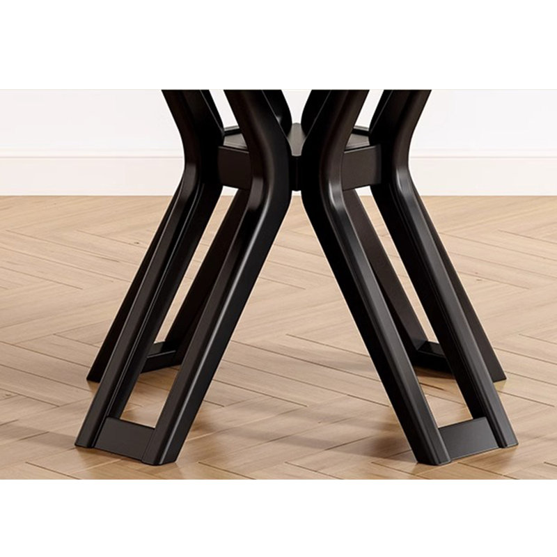 Ensemble de table ronde en bois massif de style américain, H 29,5 po x L 59 po x l 59 po