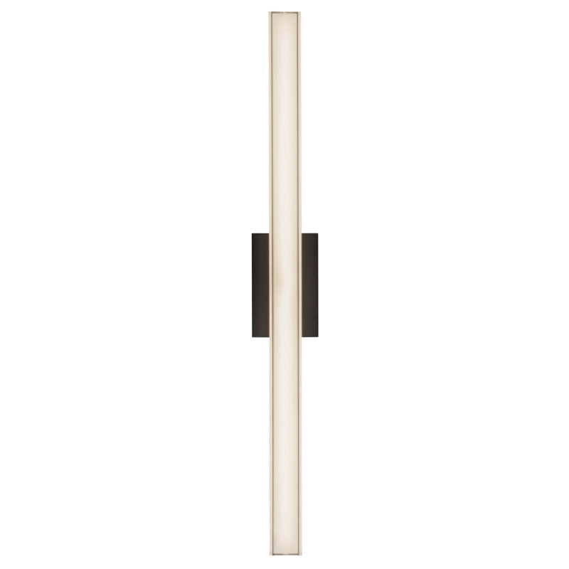 Garland 36-in Black dimmable LED Wall Sconce, Matte Black