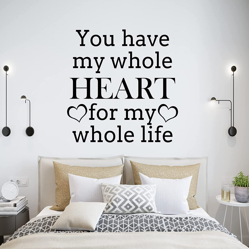 Text & Numbers Non-Wall Damaging Wall Decal, Black, 18" H x 18" W