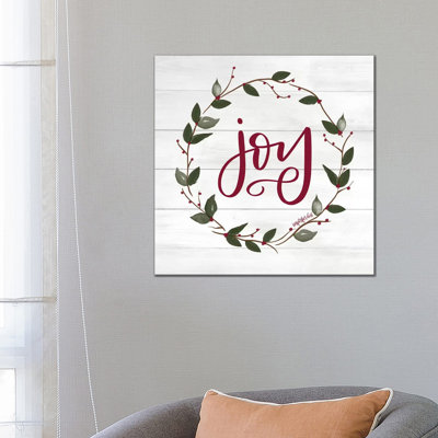 Joy 1 Piece Wrapped Canvas Painting