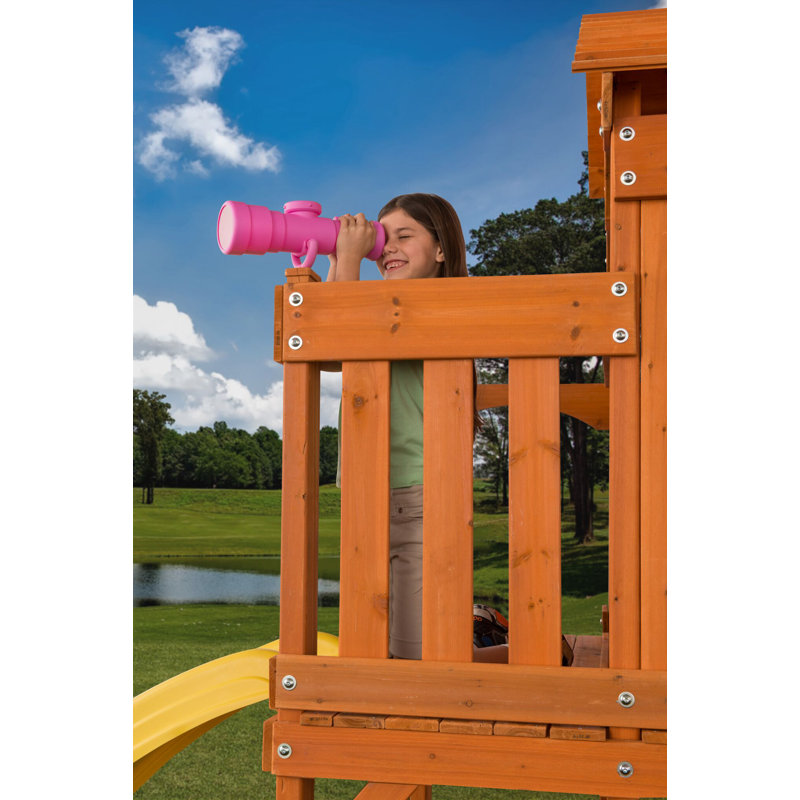 Plastic Playset Telescope, Hardware Included, Pink