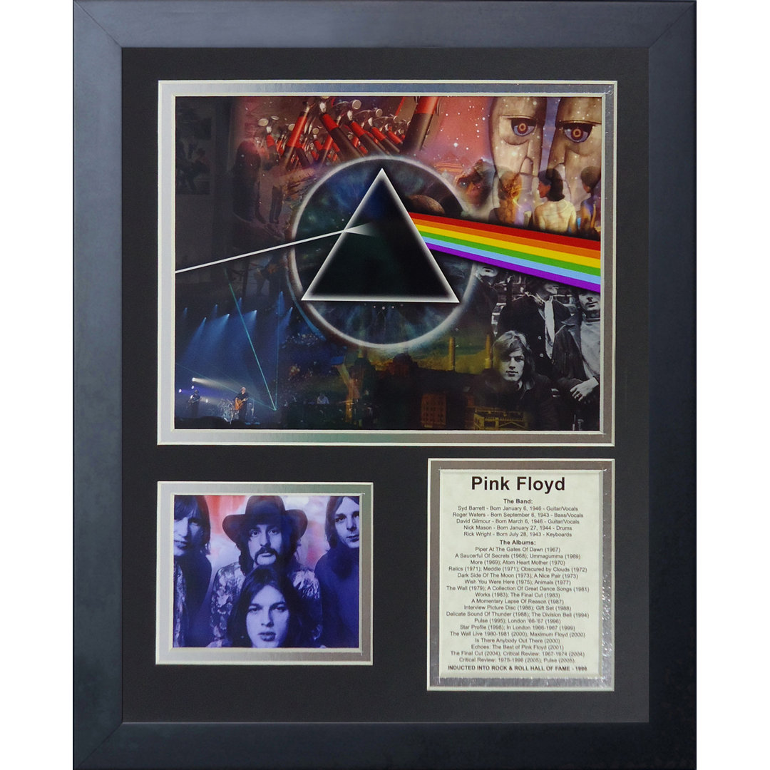 Pink Floyd Mosaic Framed Memorabilia Legends Never Die