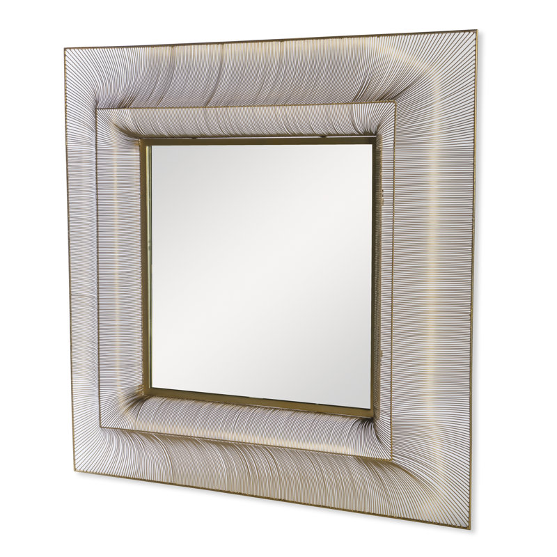 Stratton Square Metal Wall Mirror