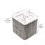 Meuble-lavabo 24 po avec lavabo, armoire de rangement murale en contreplaqué flottant avec 2 tiroirs en céramique, sans robinet, pré-assemblé