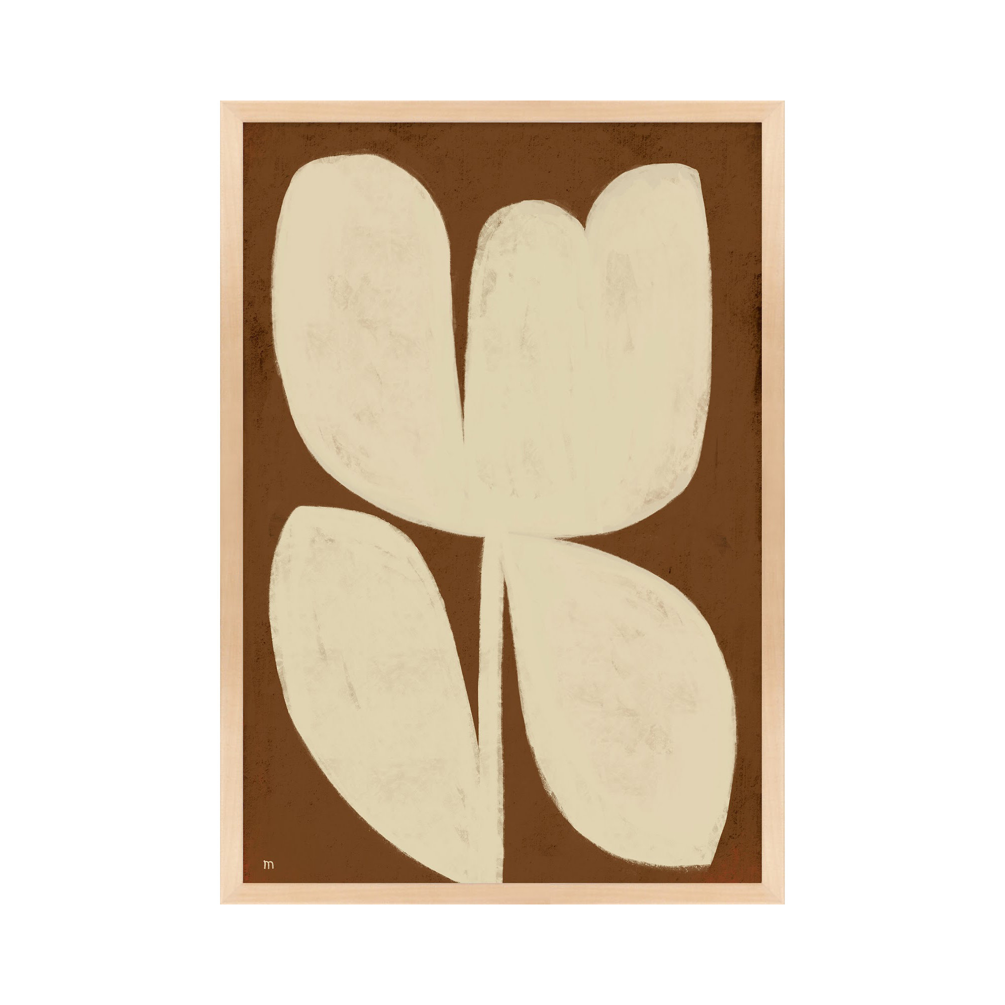 Flower 1 by StudioM, Maple Framed, 38" H x 26.5" W
