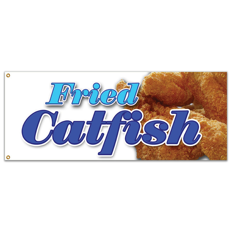 Fried Catfish Banner Sign