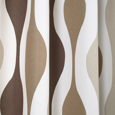 Lush Decor Mid Century Geo Room Darkening Curtain Panels Pair Drapes (Set of 2)