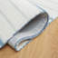 Starner Striped Handmade Tufted Wool Ivory/Light Blue Area Rug-1408051810