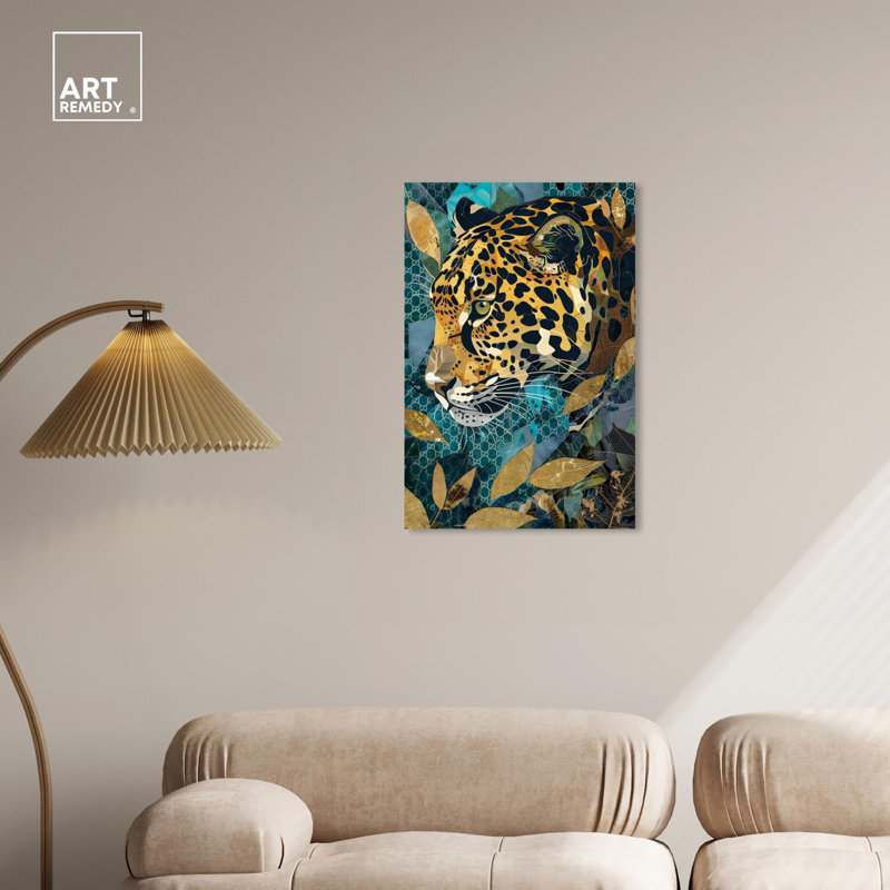 Enter Cheetah Miami Inspired Canvas Art Print, 30" x 20"