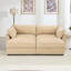 Canapé rembourré avec repose-pieds mobile et rangement-194052583
