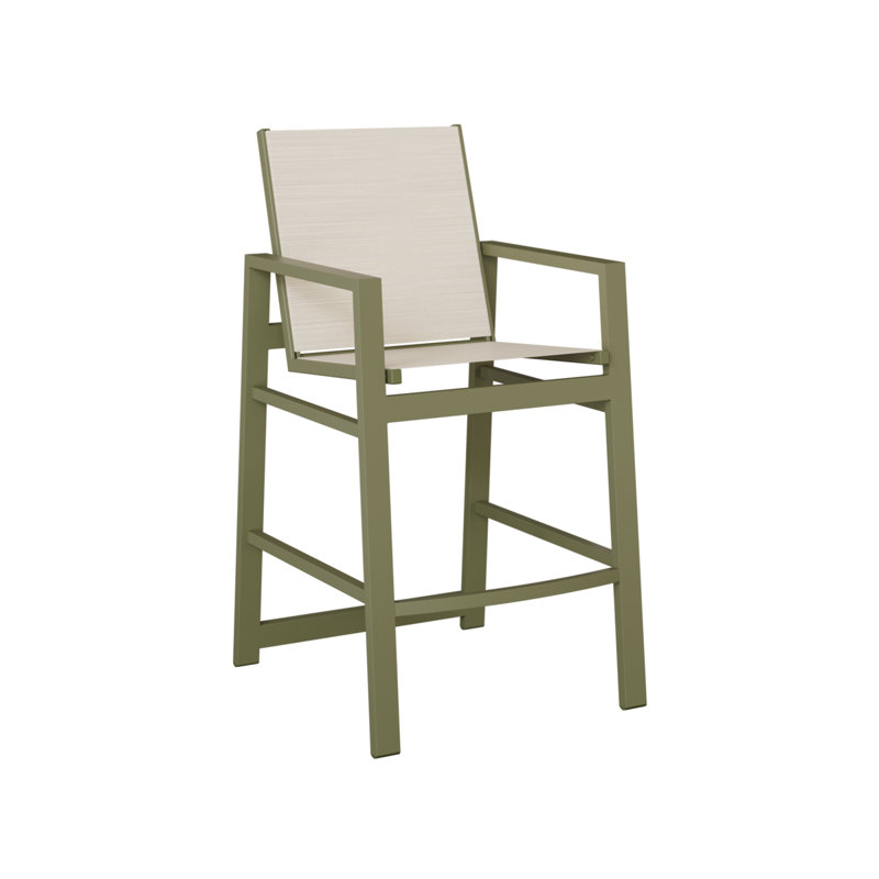 Berlin Gardens Vida Slings Bar Chair, Kozo Abalone, Green Sage