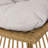 Faux Chair With Side Table - Brown Iron Frame, Waterproof Club And Pe , Brown, Cushioned