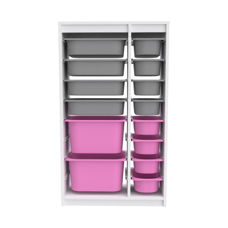Armoire polyvalente moderne | 100% panneau de particules enduit de mélamine, épaisseur: 0,7 pouce | Comprend de nombreuses tablettes, des pieds en plastique et une conception murale | Parfait pour le bureau à domicile, le salon ou les solutions de rang