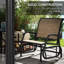 2 fauteuils coulissants à structure en métal avec tissu respirant - parfait pour la cour arrière, le jardin, le bord de la piscine et le balcon