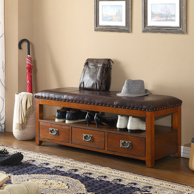 44.9in Shoe Storage Bench