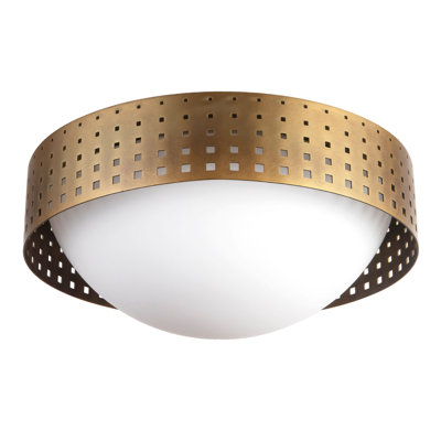 Astoria 14-in Black Flush Mount