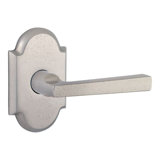 Taper Privacy Door Lever with Rustic Arch Rose