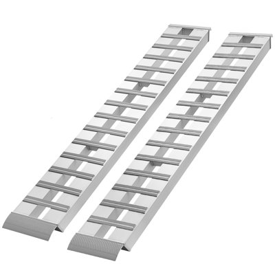 Rampes de remorque en aluminium, 96 x 15 po, ensemble de rampes pour poids lourds, rampes de chargement de VTT de capacité combinée 10000LBS pour camionnettes, motos, tondeuses à gazon, voitures, tracteurs de ferme, chariots