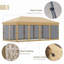 Tente avec auvent Pop Up Outsunny-128861925