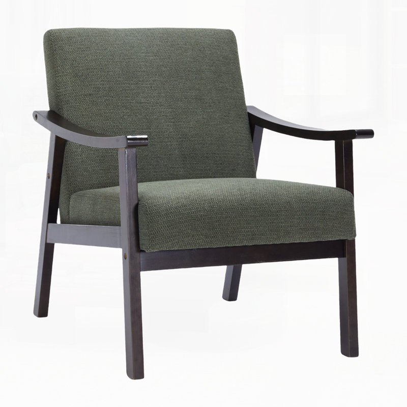 Chaise d'appoint moderne pour le salon, Vert antique