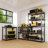 Adjustable Garage Storage Utility Rack With Metal Frame, Garage Storage Shelves