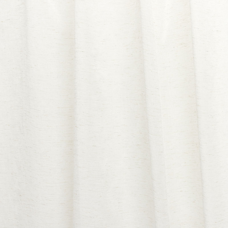 Ivory Sheer Linen-Blend Tab Top Curtain Panels, 54" x 108"